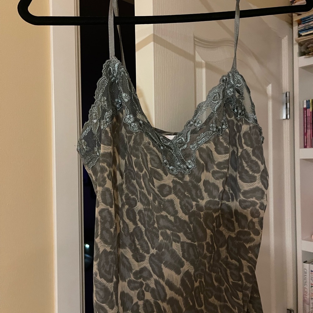 Elegant Lace Leopard Print Camisole